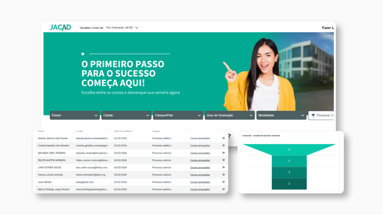 Controle de captação e Processo seletivo